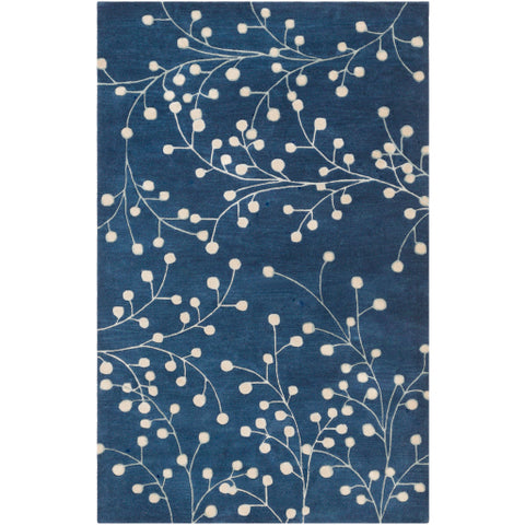 Image of Surya Athena Cottage Navy, Khaki, Sage, Sea Foam Rugs ATH-5156