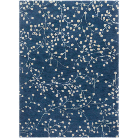 Image of Surya Athena Cottage Navy, Khaki, Sage, Sea Foam Rugs ATH-5156