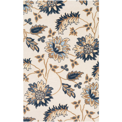 Image of Surya Athena Cottage Navy, Camel, Beige, Sky Blue Rugs ATH-5161