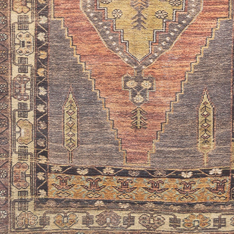 Image of Surya Antiquity Traditional Burnt Orange, Camel, Tan, Dark Brown, Beige, Aqua Rugs AUY-2302