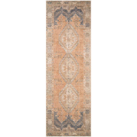 Image of Surya Antiquity Traditional Tan, Blush, Navy, Peach Rugs AUY-2305