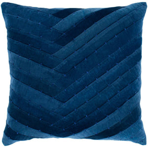 Surya Aviana Solid & Border Navy, Dark Blue Pillow Cover AVA-002-Wanderlust Rugs