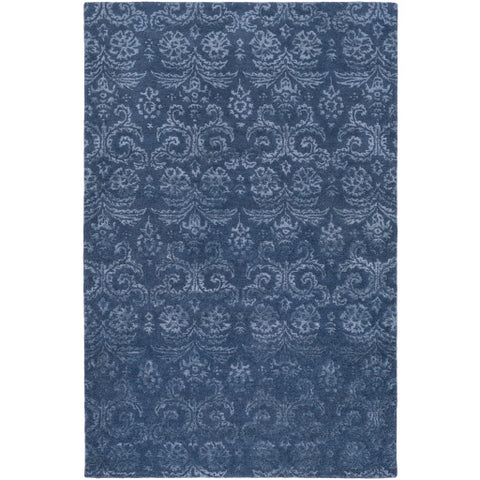 Image of Surya Avignon Traditional Navy, Light Gray, Dark Blue Rugs AVI-2003