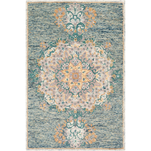 Image of Surya Avon Traditional Navy, Sage, Cream, Khaki, Taupe, Teal Rugs AVO-2300