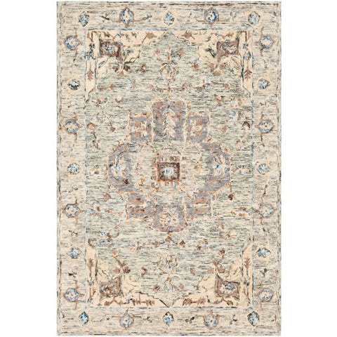 Image of Surya Avon Traditional Sea Foam, Khaki, Camel, Olive, Dark Blue, Burnt Orange Rugs AVO-2301