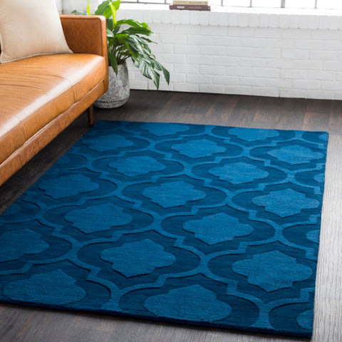 Image of Surya Central Park Modern Dark Blue Rugs AWHP-4008