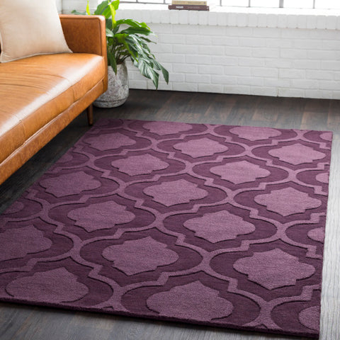 Image of Surya Central Park Modern Eggplant Rugs AWHP-4013