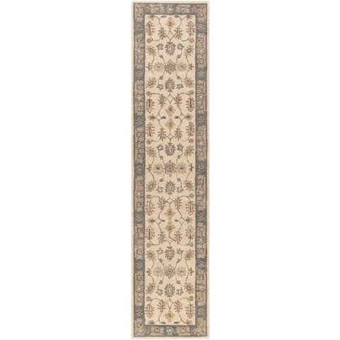 Image of Surya Middleton Traditional Khaki, Teal, Tan, Dark Brown, Sea Foam Rugs AWHR-2050