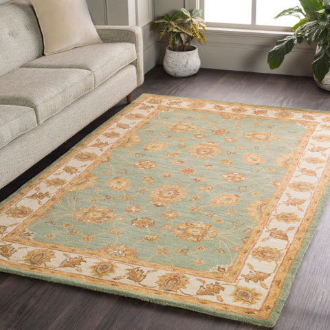 Image of Surya Middleton Traditional Dark Green, Grass Green, Khaki, Clay, Camel, Moss, Sage Rugs AWHR-2058