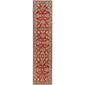 Surya Middleton Traditional Bright Red, Charcoal, Mustard, Dark Brown, Olive, Tan, Ivory, Aqua Rugs AWHY-2062