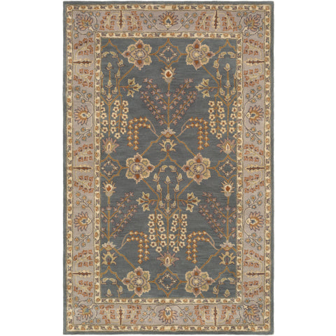 Image of Surya Middleton Traditional Teal, Taupe, Cream, Olive, Camel, Charcoal, Dark Green Rugs AWMD-2242