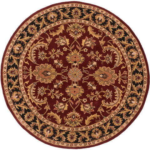 Image of Surya Middleton Traditional Dark Brown, Mustard, Black, Clay Rugs AWOC-2001