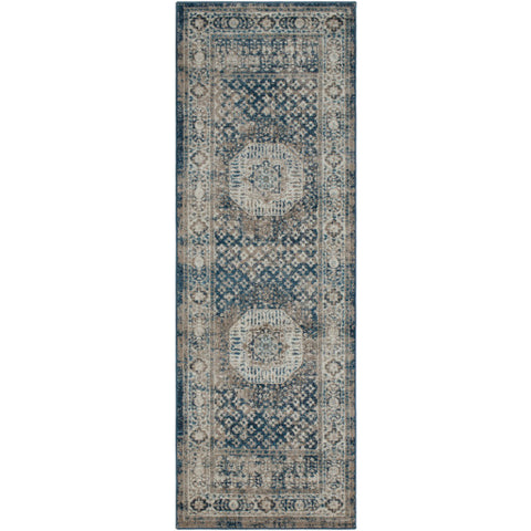 Image of Surya Ayasofya Traditional Navy, Cream, Taupe Rugs AYA-3402