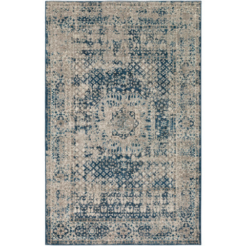 Image of Surya Ayasofya Traditional Navy, Cream, Taupe Rugs AYA-3402