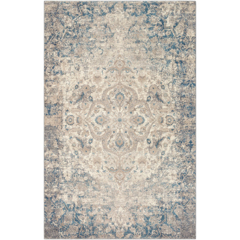 Image of Surya Ayasofya Traditional Taupe, Aqua, Cream, Charcoal Rugs AYA-3407