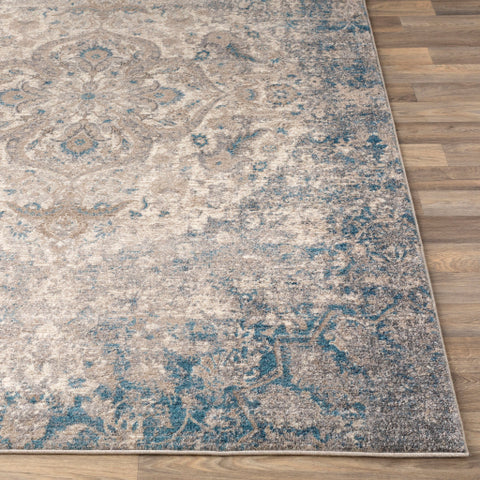 Image of Surya Ayasofya Traditional Taupe, Aqua, Cream, Charcoal Rugs AYA-3407