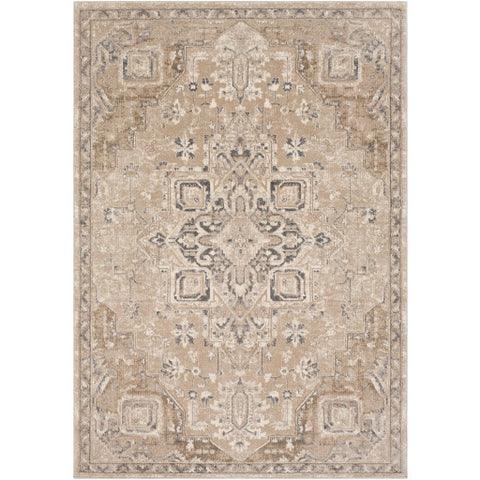 Image of Surya Ayasofya Traditional Camel, Charcoal, Cream, Medium Gray, Dark Brown Rugs AYA-3409