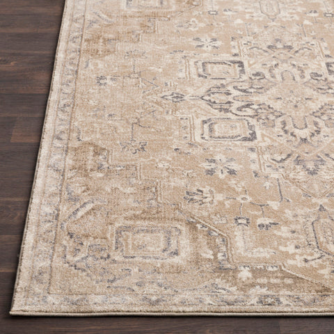 Image of Surya Ayasofya Traditional Camel, Charcoal, Cream, Medium Gray, Dark Brown Rugs AYA-3409