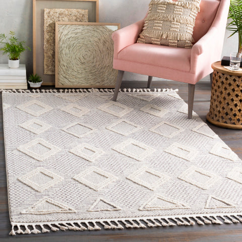 Image of Surya Azilal Global Medium Gray, Ivory Rugs AZI-2305