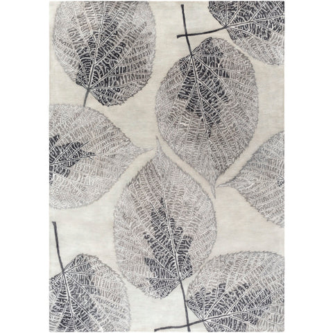 Image of Surya Banshee Modern Light Gray, Charcoal, Khaki Rugs BAN-3348