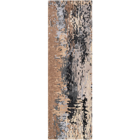 Image of Surya Banshee Modern Taupe, Light Gray, Medium Gray, Black, Khaki Rugs BAN-3399