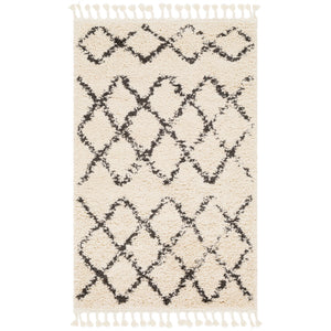 Surya Berber Shag Global Charcoal, Beige Rugs BBE-2300