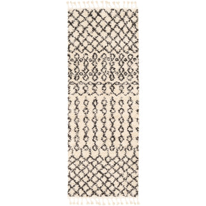 Surya Berber Shag Global Charcoal, Beige Rugs BBE-2309