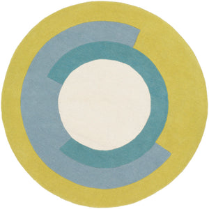 Surya Beck Modern Lime, Denim, Teal, Cream Rugs BCK-1003