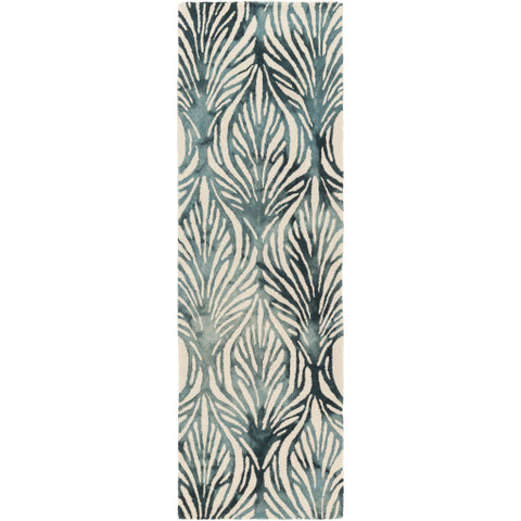 Image of Surya Belladonna Modern Teal, Aqua, Cream Rugs BDA-3006