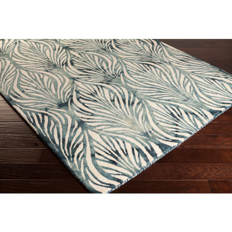 Image of Surya Belladonna Modern Teal, Aqua, Cream Rugs BDA-3006