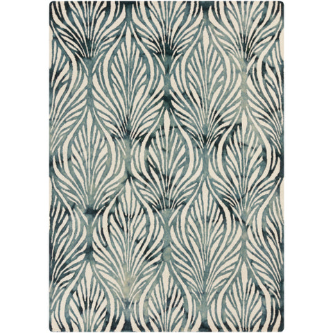 Image of Surya Belladonna Modern Teal, Aqua, Cream Rugs BDA-3006