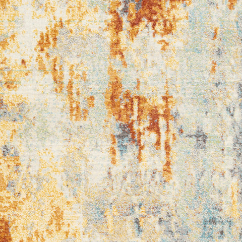 Image of Surya Bodrum Modern Ivory, Burnt Orange, Saffron, Silver Gray, Medium Gray, Aqua, Camel, Pale Blue Rugs BDM-2305