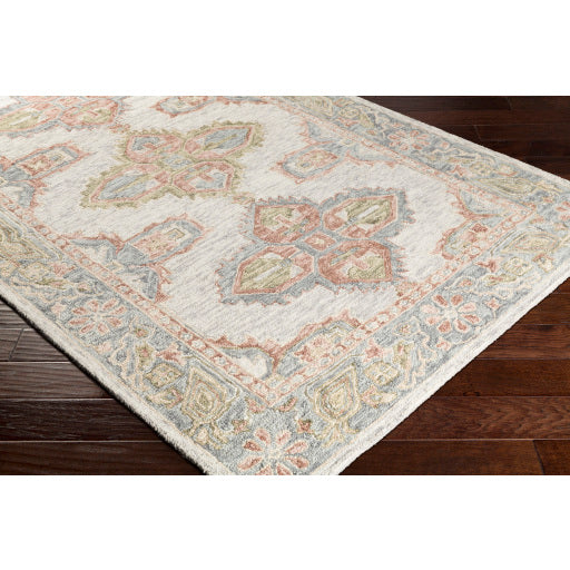 Surya Bonifate Global Light Gray, Medium Gray, Cream, Ivory, Camel Rugs BFT-1002