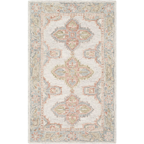 Image of Surya Bonifate Global Light Gray, Medium Gray, Cream, Ivory, Camel Rugs BFT-1002