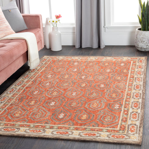 Image of Surya Bonifate Global Clay, Camel, Cream, Tan, Wheat Rugs BFT-1011