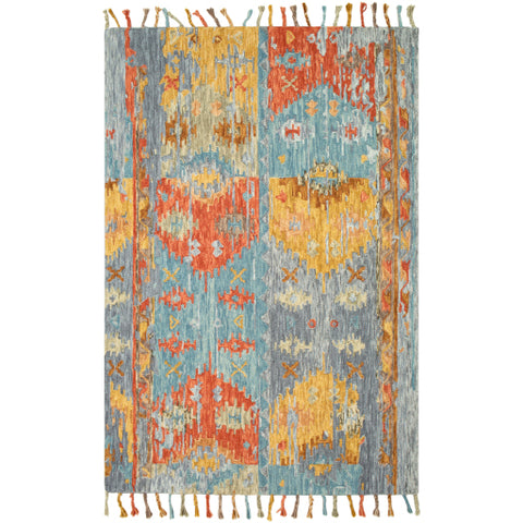 Image of Surya Bonifate Global Rust, Medium Gray, Teal, Mustard, Tan, Camel Rugs BFT-1018