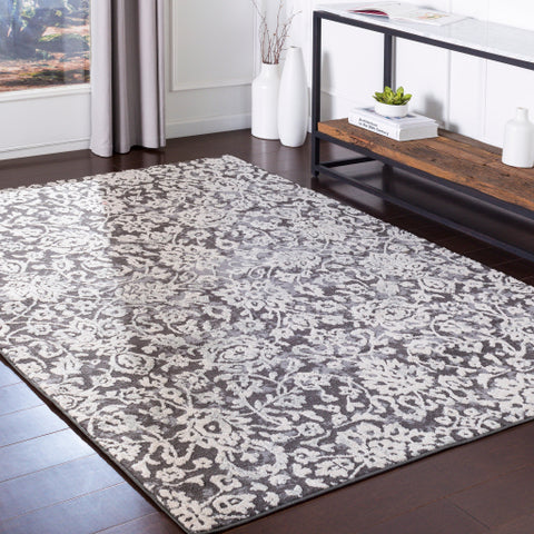 Image of Surya Bahar Traditional Medium Gray, Charcoal, Beige, Taupe Rugs BHR-2300