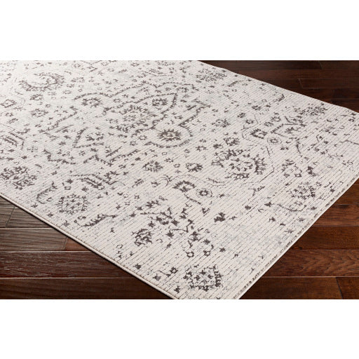 Surya Bahar Traditional Charcoal, Medium Gray, Beige, Taupe Rugs BHR-2305