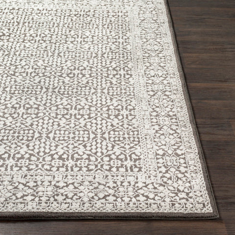 Image of Surya Bahar Traditional Charcoal, Taupe, Beige Rugs BHR-2309