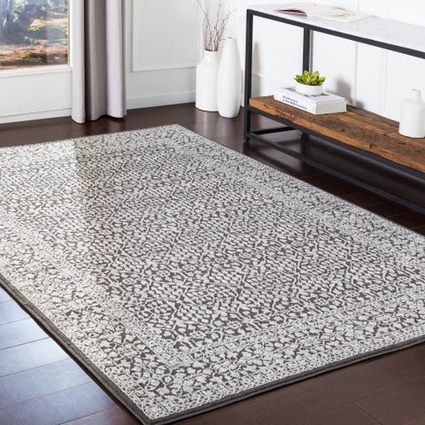 Image of Surya Bahar Traditional Charcoal, Taupe, Beige Rugs BHR-2309