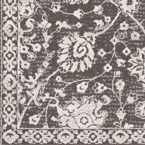 Image of Surya Bahar Traditional Charcoal, Medium Gray, Beige, Taupe Rugs BHR-2311