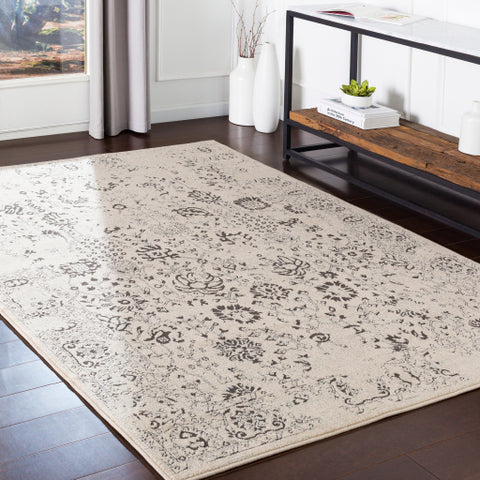 Image of Surya Bahar Traditional Charcoal, Taupe, Beige Rugs BHR-2317