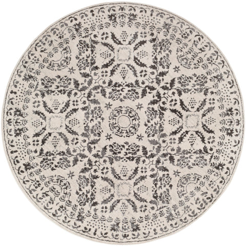 Image of Surya Bahar Traditional Medium Gray, Charcoal, Beige, Taupe Rugs BHR-2318