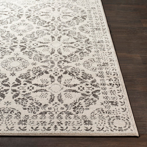 Image of Surya Bahar Traditional Medium Gray, Charcoal, Beige, Taupe Rugs BHR-2318