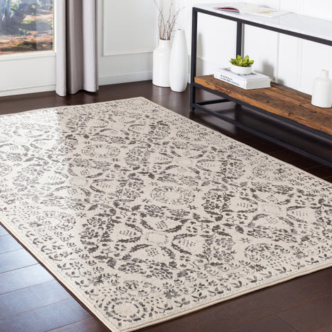 Image of Surya Bahar Traditional Medium Gray, Charcoal, Beige, Taupe Rugs BHR-2318