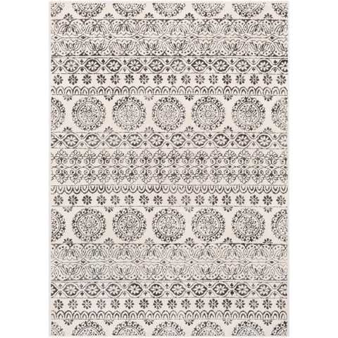 Image of Surya Bahar Traditional Charcoal, Beige, Medium Gray Rugs BHR-2323