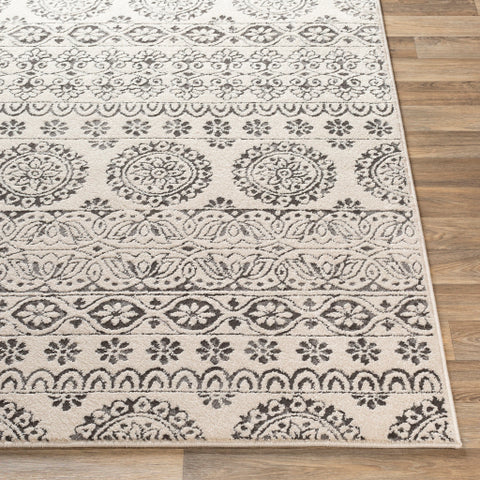 Image of Surya Bahar Traditional Charcoal, Beige, Medium Gray Rugs BHR-2323