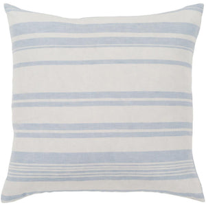 Surya Baris Modern Pale Blue, White Pillow Cover BIS-002-Wanderlust Rugs