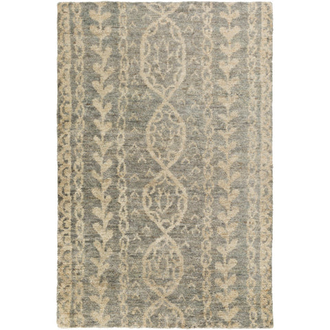 Image of Surya Bjorn Global Medium Gray, Dark Brown, Ivory Rugs BJR-1001