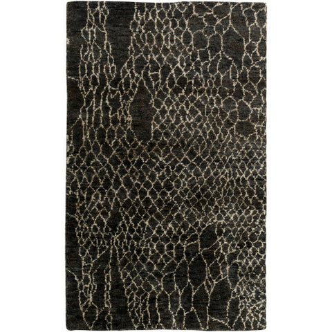 Image of Surya Bjorn Modern Black, Khaki, Dark Brown, Ivory Rugs BJR-1008